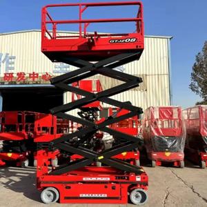 고효율 이동식 수동 4m-18m 유압 전동 가위형 리프트 테이블 작업 플랫폼 건설 리프터 스캐폴드