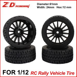 ZD 레이싱 2PCS RC 자동차 타이어 고무 타이어 헥스 12mm 레이싱 드리프트 카 RX12 오리지널 타이어