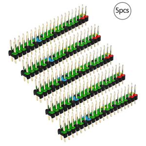 1PCS / 5PCS 라스베리 파이 제로 더블 행 20 핀 남성 핀 GPIO 다채로운 스태킹 헤더 확장을위한 2X20 핀 남성 GPIO 헤더