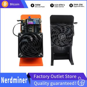 2026 ASIC 비트코인 ​​채굴기 BTCnerdqaxe++Rev 6.1 6TH/s BM1370 칩 BTC 암호화폐 채굴기(전원 공급 장치 포함)