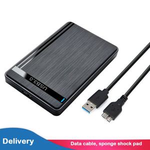 2.5인치 SATA to USB3.0 HDD 인클로저 모바일 하드 드라이브 케이스 SSD 외장 스토리지 HDD 박스 USB3.0/2.0 케이블 포함 ABS