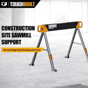 ToughBuilt - 접이식 톱마리/작업장 테이블 - 견고하고 견고한 100% 고급 강철, 41.5인치 간편한 휴대용 손잡이 - (TB-C550)