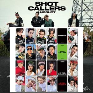 새로운 KPOP 데뷔 앨범 SHOT CALLERS 미니앨범 LNGSHOT 루이스 오율 류울 우진 스페셜 에디션 카드, 오토바이 카드, 굿즈