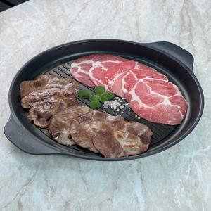 바라던 기름적고 고소한 4mm 브라질산 듀록 목살대패 구이용400g 1팩