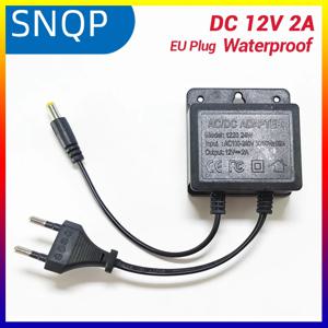 DC12V 2A 방수 EU 플러그 전원 어댑터 CCTV 보안 감시 AHD 카메라 충전기 NVR DVR 입력 AC100V-240V 5.5*2.1mm