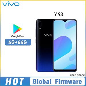 글로벌 펌웨어 VIVO Y93 스마트폰 4GB 64GB 옥타코어 안드로이드 8.1 6.2인치 카메라 13MP+2.0MP 얼굴인식 휴대폰 y 9 중고폰