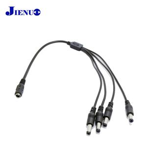 JIENUO DC 전원 분배기 어댑터 커넥터 케이블 1 ~ 4 출력 5.5*2.1mm CCTV 감시 보안 카메라 LED 라이트 스트립