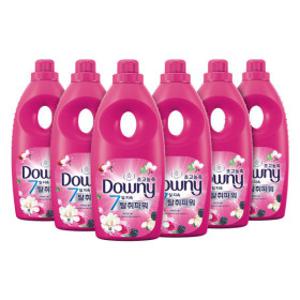 다우니 탈취파워 목련과 베리 초고농축 섬유유연제 본품 1L 6개