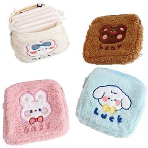 뽀글이 파우치 화장품파우치 학생 생리대 파우치 미니 파우치 초등학생 중학생 보건 위생 용품 학생 선물