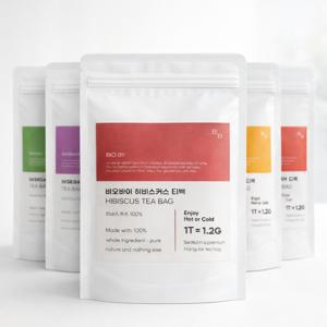 비오바이 싱글 오리진 허브차 골라담기 1+1 총 100개입 히비스커스 캐모마일 루이보스티 레몬그라스 자스민