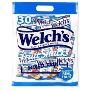 웰치스 믹스 후르츠 스낵 30개입 681g /5가지/과일/젤리/포도/딸기/복숭아/라즈베리/오렌지/건강/간식