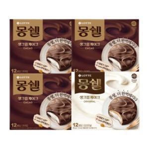 (12%결제할인)몽쉘 생크림 408g (카카오 / 오리지널) 3+1개