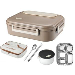 도시락 국그릇 직장인 도시락 보온 316 스테인리스 식판 대용량 보온 도시락