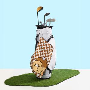카카오프렌즈 골프 체커보드 골프 클럽 타월-춘식이