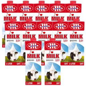 믈레코비타 폴란드 수입멸균우유 1000ml 12개