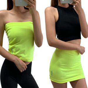 리복 여성 HOPKCK 크롭 탱크탑 튜브탑 나시 Z58750