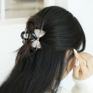리본 헤어핀 반묶음 올림머리 집게핀 꾸안꾸 하객룩 무료배송