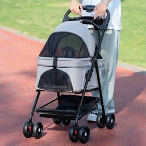 솔크로니 애견유모차 경량 폴딩 반려동물 캐리어 개모차 고양이 유모차 펫모차