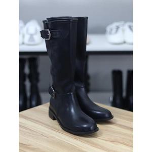 바이로쏘 세이브존06 청키굽 로우힐 버클장식 3.5cm 롱부츠 (BY)25F1J2758CD1