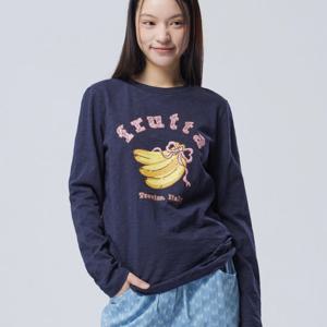 [베네통]리본 바나나 슬럽 티셔츠 BATS09611