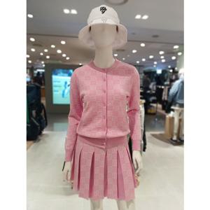 [파리게이츠] 26SS봄 여성 스마일 자가드 라운드 가디건 (521F1SD281PK) 521F1SD281