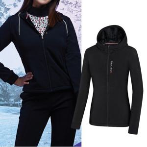 비티알 BTR 여성 골프웨어 기모 후드 집업 자켓