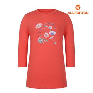 [올포유][올포유] 여성 원포인트 7부 티셔츠 ALTRM3121-304_G