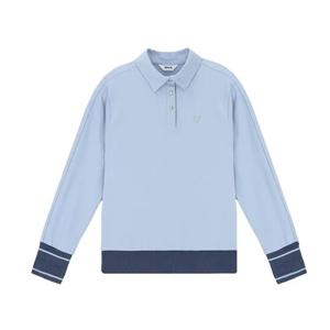 여성 골프 폴로 조직물 블루종 티셔츠 VLTSP901