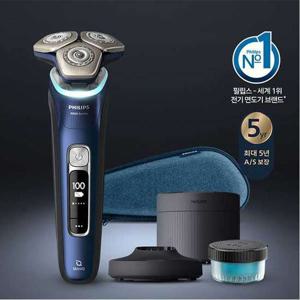 필립스 SkinIQ 9000 시리즈 스페이스 그레이드 에디션 전기면도기 S9980/54/아드리아틱 블루
