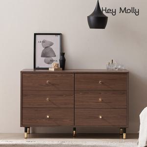 헤이몰리 브라우니 1200 와이드 6단 서랍장