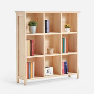 (착불)로쏘가구 마리엔틱 1200 원목 3단 책장 네추럴