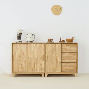 착불 카디아 고무나무 슬라이드 수납장세트1600