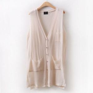 AP6273M306큰옷 빅사이즈하찌니트롱포켓조끼