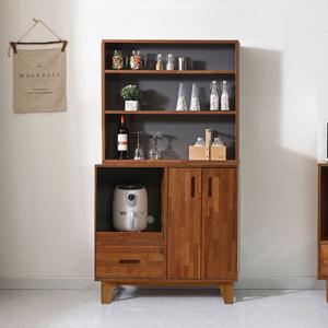 [착불]케이디 멀바우 LPM 수납형 렌지대 상부장세트