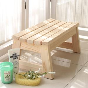 히노끼 욕실의자(와이드형)