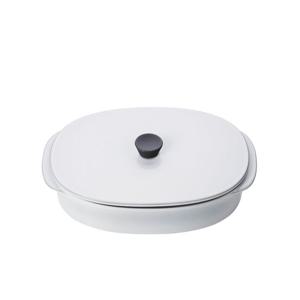 레볼 꺄락떼르 세라믹 직사각 꼬꼬떼 26cm 화이트 큐뮬러스