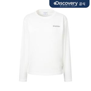 [디스커버리] 프레시벤트 여성 백그래픽 긴팔 워터티셔츠 (O/WHITE) DWSW7B053-WHS
