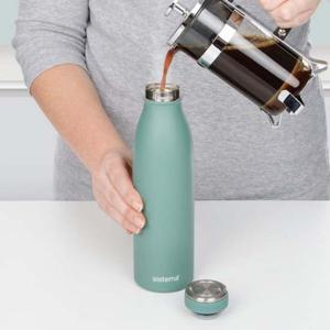 시스테마 스텐 이중진공 보냉 보온병 노르딕그린 이중보냉병