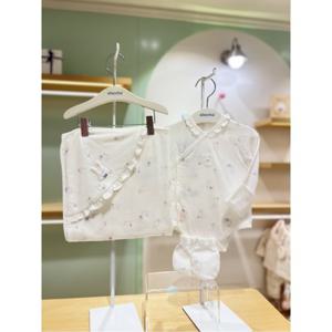 압소바HM (출산선물)리본코튼모달배냇슈트속싸개손싸개 3종 (Q8A2D10102)