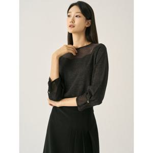 [지센][지센] [피어로즈] 갤럭시 홀가먼트 니트 LFKTN802_BK