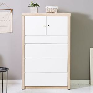 슈미 와이드형 광폭 도어 서랍장 5단 (착불)