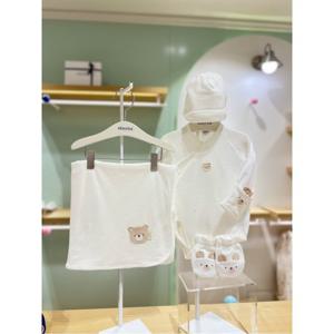 압소바HM 베핑코튼모달 속싸개 바디슈트 신생모 손싸개 4종세트 (4A2D10110)