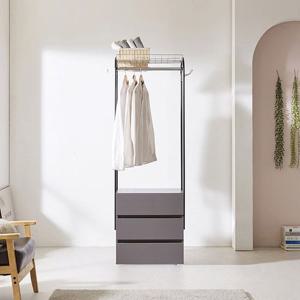 [착불배송] C1245 선반 행거 3단 서랍형 600 4colors 서랍행거 수납행거 옷수납 이동행거 행거장 이동형행거 수납형행거 행거수납장 드레스룸