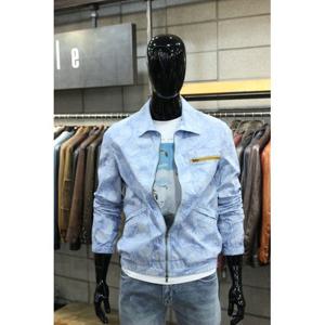 [빠니깔레]MARIO이태리직수입 코튼윈드브레이커 2COLOR 가먼트다잉 플로럴블루종 f-scjp07