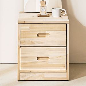 두리 삼나무 원목 미니 서랍장 틈새 낮은 폭좁은 2단 (착불)