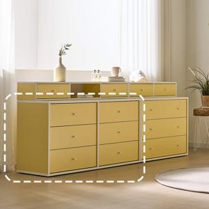 솔로리빙 담담 E0 드레스룸 다용도 옷 수납 6단 와이드 서랍장 1200