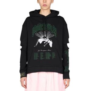 라프 시몬스 후드 티셔츠 221 W170 190030099 Black