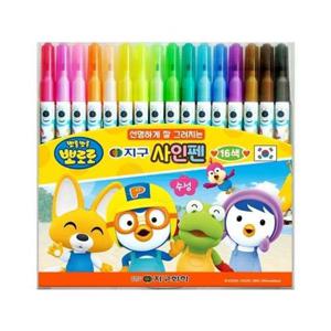 지구화학 향기싸인펜 뽀로로 16색 타(12개입)