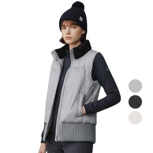 페라어스 여성 겨울 니트배색 하단 시보리 패딩 골프조끼 AVW54R6496