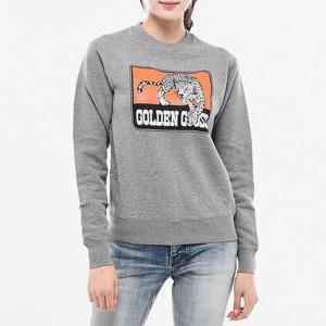 골든구스 표범프린트 여성 맨투맨 그레이 G36WP029 S3